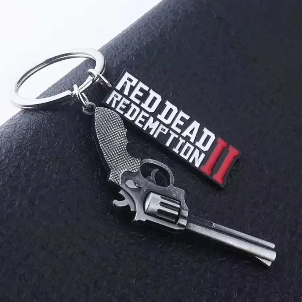 Red Dead Redemption 2 Keychain Gamer Christmas Birthday Halloween Cosplay Gift